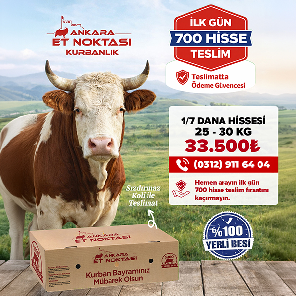 25-30 Kg Büyükbaş Kurban 1/7 Hissesi